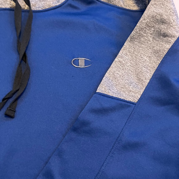 Champion Blue and Gray Hoodie XL - Picture 2 of 6